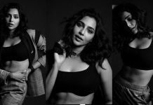 மேலாடையை ஓப்பனாக விட்டு அந்த அழகை அப்பட்டமாக காட்டிய ஐஸ்வர்யா லஷ்மி!!