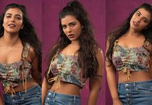 குட்டை கவுனில் தொடையை காட்டி போஸ் கொடுத்த ஐஸ்வர்யா ராஜேஷ்!!