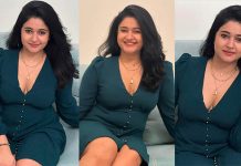 லோநெக் கவுனில் கவர்ச்சி தூக்கலான போஸ் கொடுத்த பூனம் பஜ்வா!!