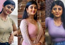 சேலையில் அட்டகாசமான போஸ் கொடுத்து இளசுகளை மயக்கிய கேப்ரியல்லா!!