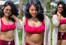 ட்ரான்ஸ்பரண்ட் உடையில் உள்ளாடை தெரிய போஸ் கொடுத்த பூனம் பாஜ்வா!!