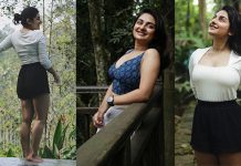 குட்டையான ஆடையில் ஹாட் போஸ் கொடுத்து இளசுகளின் தூக்கத்தை கெடுத்த எஸ்தர் அனில்!!