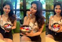 டைட்டான உடையில் கட்டழகை காட்டி போஸ் கொடுத்த ஐஸ்வர்யா மேனன்!!