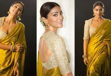 கவர்ச்சி ஆடையில் நச்சுனு போஸ் கொடுத்த ஸ்ரேயா!!