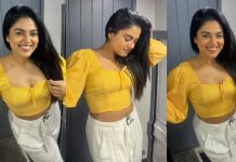 கடற்கரையில் கவர்ச்சி உடையில் காத்துவாங்கும் சித்தி இத்னானி!!