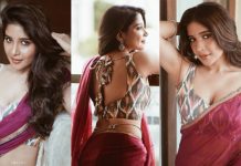 ட்ரான்ஸ்பரென்ட் சேலையில் சூடான போஸ் கொடுத்த சாக்ஷி அகர்வால்!!