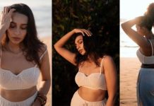 டிரான்ஸ்பெரண்ட் ஆடையில் சும்மா நச்சுனு போஸ் கொடுத்த சஞ்சனா நடராஜன்!!