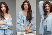 மாடர்ன் உடையில் கவர்ச்சி போஸ் கொடுத்த நடிகை ஸ்ரீலீலா!!